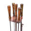 Antique Copper Fireside Companion Set H74cm W20.5cm