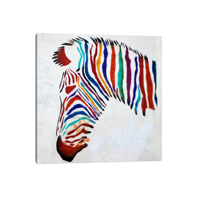 Zebra Graffiti - Wrapped Canvas Print