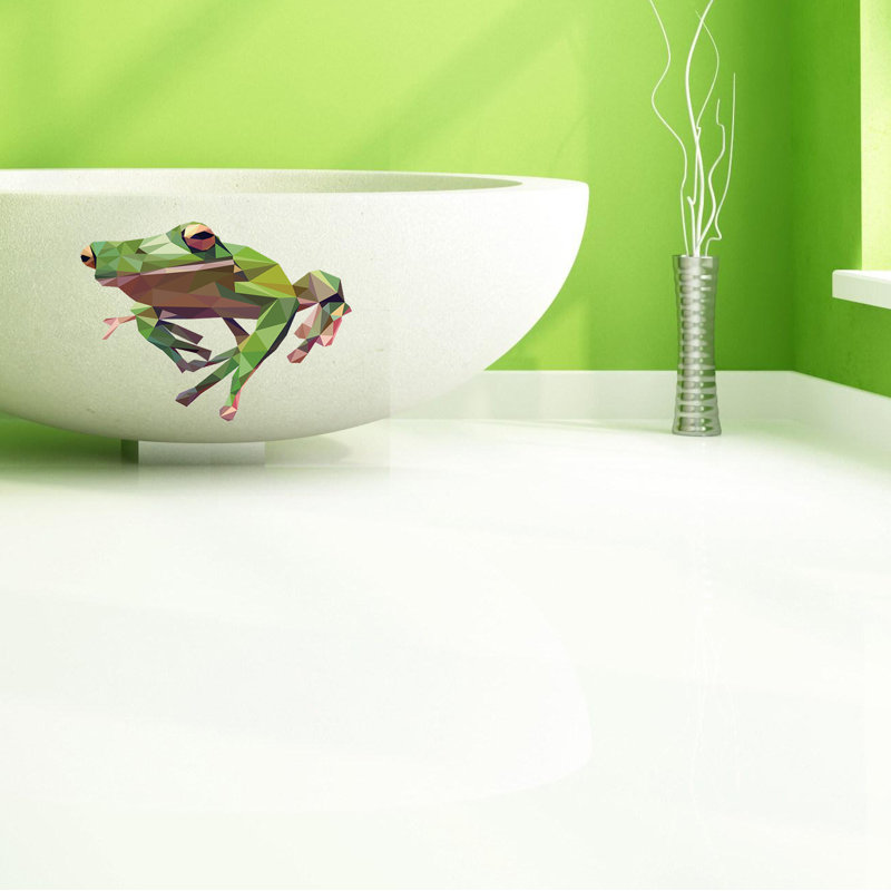 Adhésif décoratif grenouille, H 10 po x l 10 po