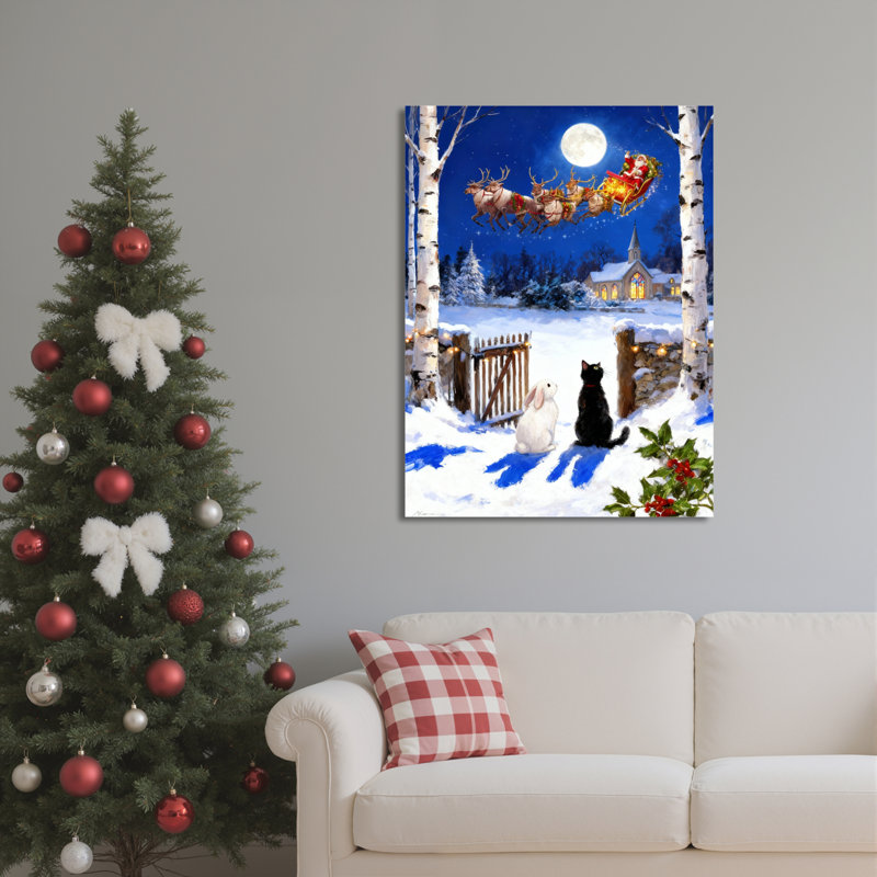 Art mural sur toile nuit, H 18 po x l 12 po