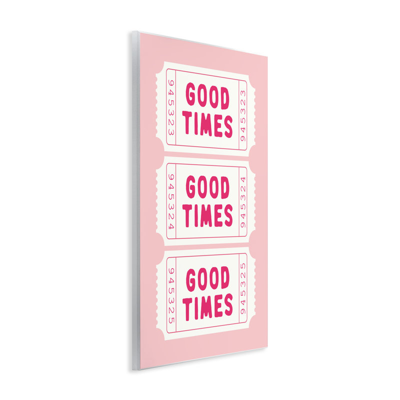 Plaque murale Good Times, H 15 po x l 10 po