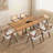 Oversize Rectangular Waves Dining Table-68082812