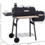 Barbecue et fumoir de jardin de 48 pouces. Gril portatif en acier au design ergonomique. Profitez de grillades et de fumoirs en toute simplicité. Foyer réglable. Personnalisez-le facilement.