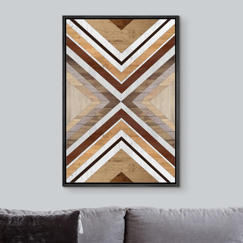 Motif géométrique de forme occidentale, décor occidental, motif géométrique triangulaire, formes abstraites, œuvre d'art moderne nordique