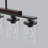 Vintage 5 - Light Dimmable Kitchen Island Linear Chandelier