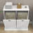 Tilted Laundry Sorting Cabinet