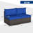 Klakki 2 Piece Rattan Seating Group with Cushions-718031793