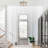 Alixandra 2-Light Flush Mount Hammered Glass Ceiling Light with Metal Frame-466322102