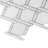 11 x 12.2 Eastern White, Bianco Carrara Straight Edge Marble Mosaic Tile