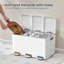 Steel Step On and Odour Seal Kitchen Rubbish Bin - 11.89 L