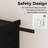Kitchen Pantry Cabinet With Sliding Storage Rack And 6 Hanging Shelves-836523653