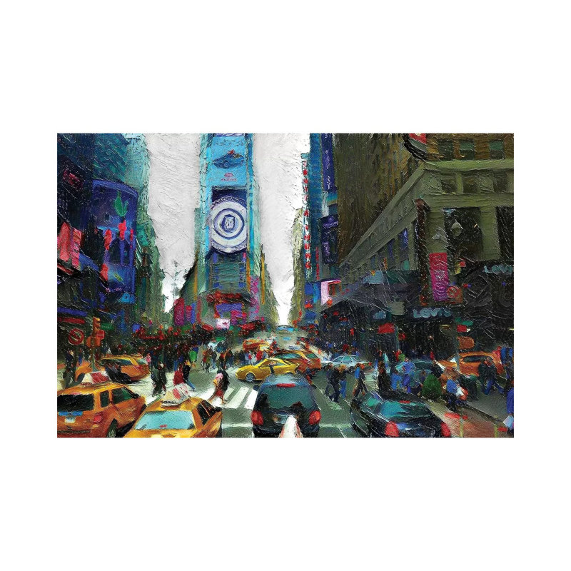 City Love by Heather Offord - Wrapped Canvas Print, 30.48cm H x 45.72cm W x 1.905cm D