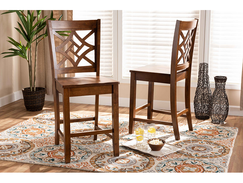Tabouret de comptoir 24,2 po Heinemann, Chêne brun