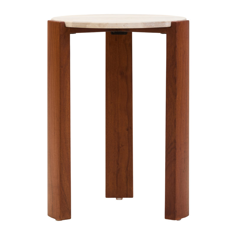 Cephus End Table, Brown, Cream