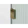 Aurora 30 in. x 58.25 in. Frameless Fluted Radius Single Fixed Bath Panel