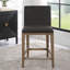 Klemens Upholstered Extra Tall Stool with Solid Wood Frame