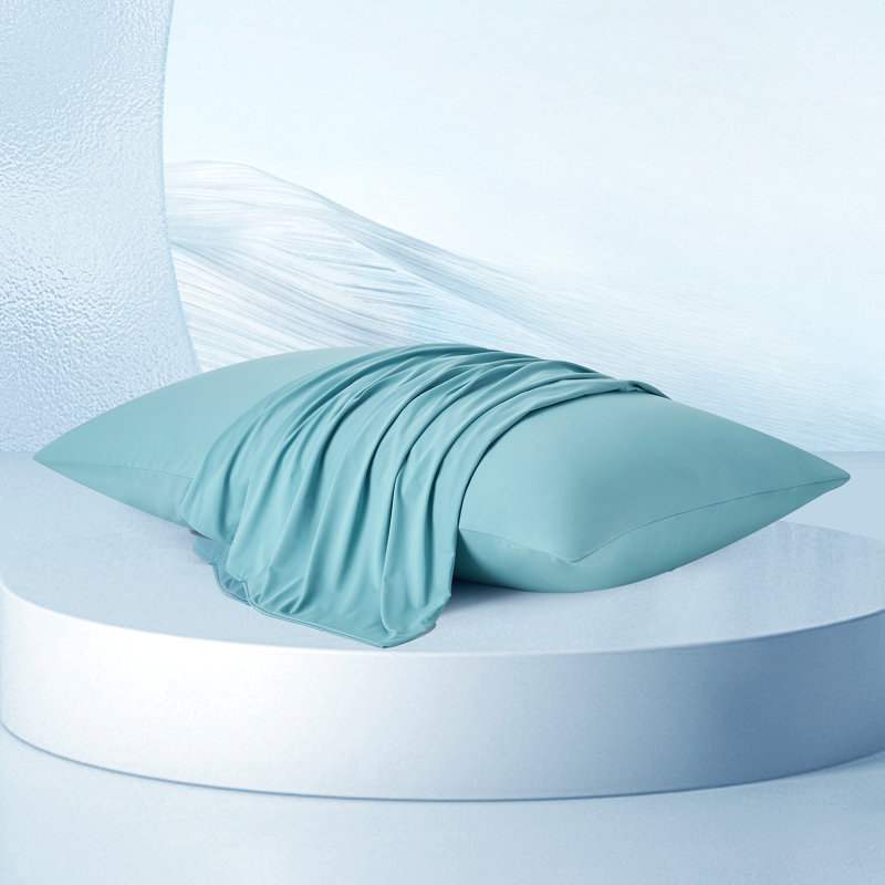 Pillowcase Nylon Knitted, Blue, King Pillow Case