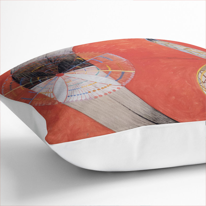 The Swan No.9 Scatter Cushion with Filling, 40cm H x 40cm W x 15cm D, White