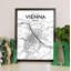 Vienna City Map - No Frame Print-1068365340