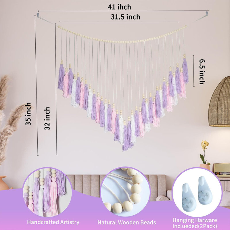 Tapestry, Purple/White/Pink