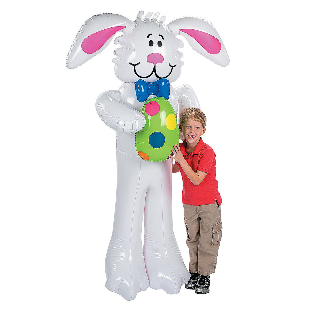 Jumbo Inflatable Easter Bunny - Toys - 1 Piece The Holiday Aisle®