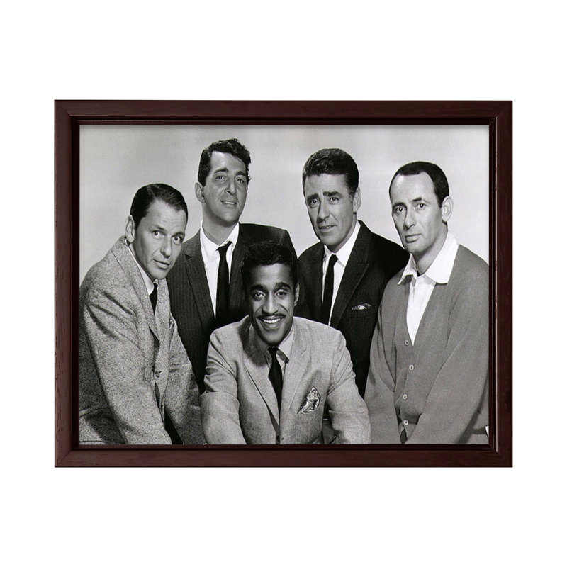 The Rat Pack No2, Canevas, Brown Framed, H 11 po x l 14 po