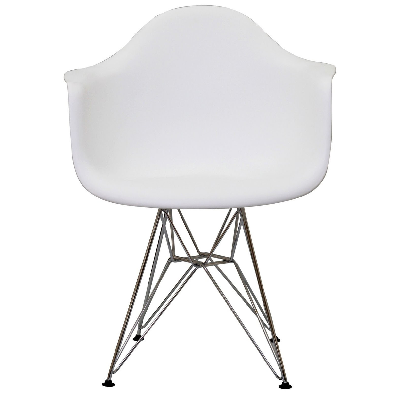 Modway Carson Carrington Notodden Wire White Arm Chair & Reviews | Wayfair