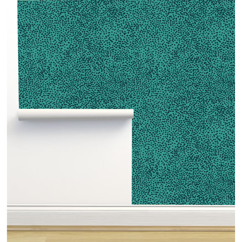Rouleau de papier peint auto-adhésif texture L 6 pi x l 24 po Julia Schumacher Designs, Vert