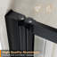 Azmina 890mm - 900mm W x 1400mm H Pivot Framed Tub Door with Clear Glass
