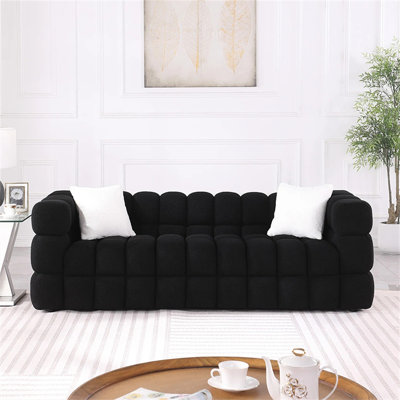 French-style Vintage Solid Wood Sofa