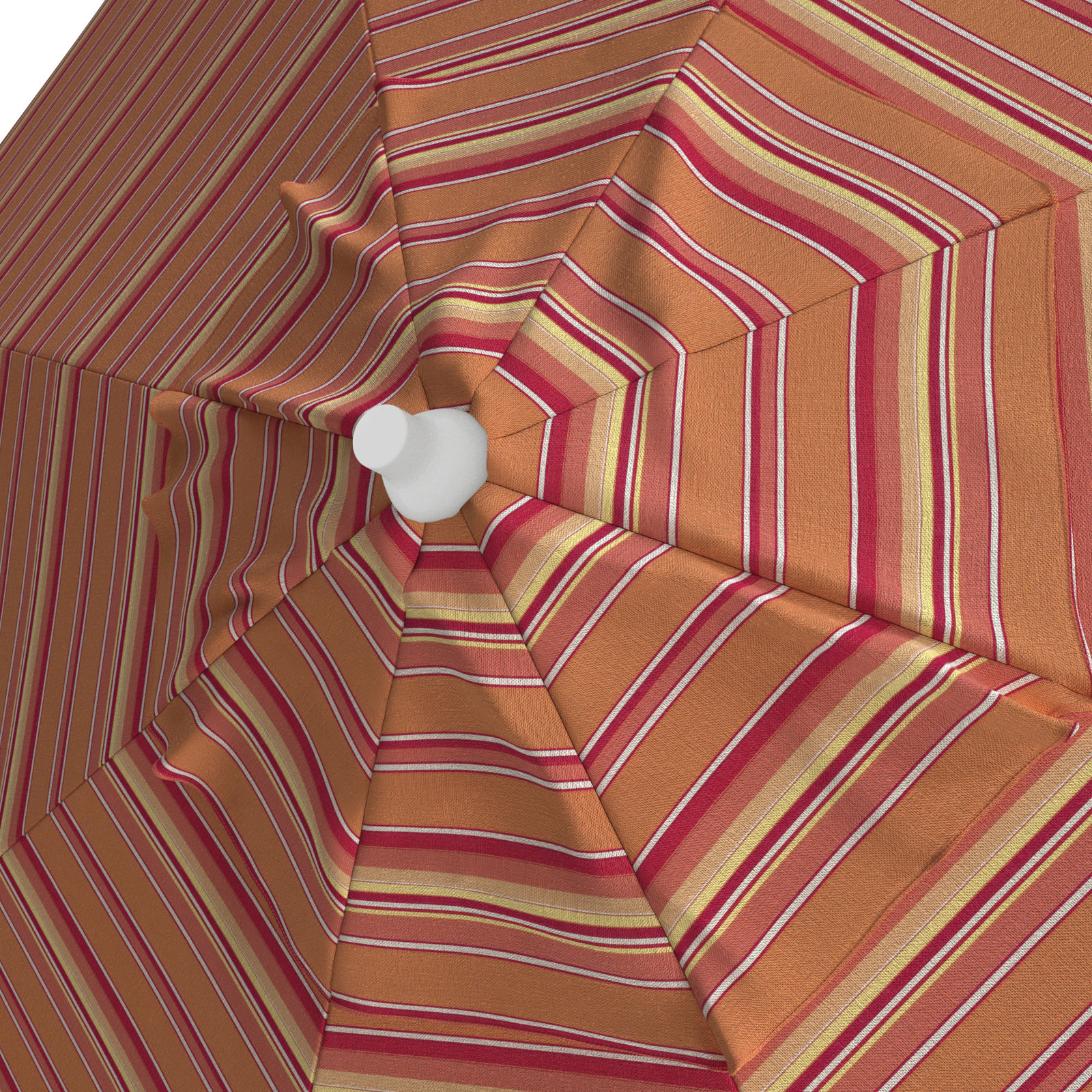 Kenne Sunbrella® Outdoor Umbrella, 108" W x 108" D, Orange/Red