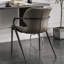 Grey Solid back side Chair(Set of 2)