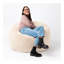 Fauteuil à billes rond en fausse fourrure-118602408