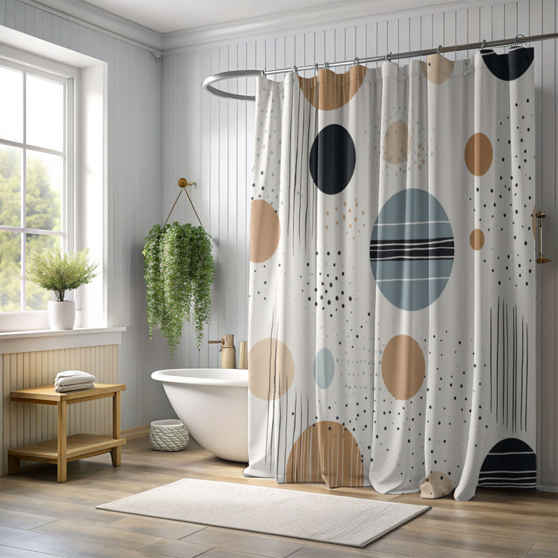 Neutral Fashion - Rideau de douche Premium 48, H 74 po x l 71 po