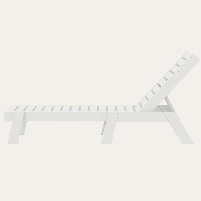 Chaise longue POLYWOOD, Blanc