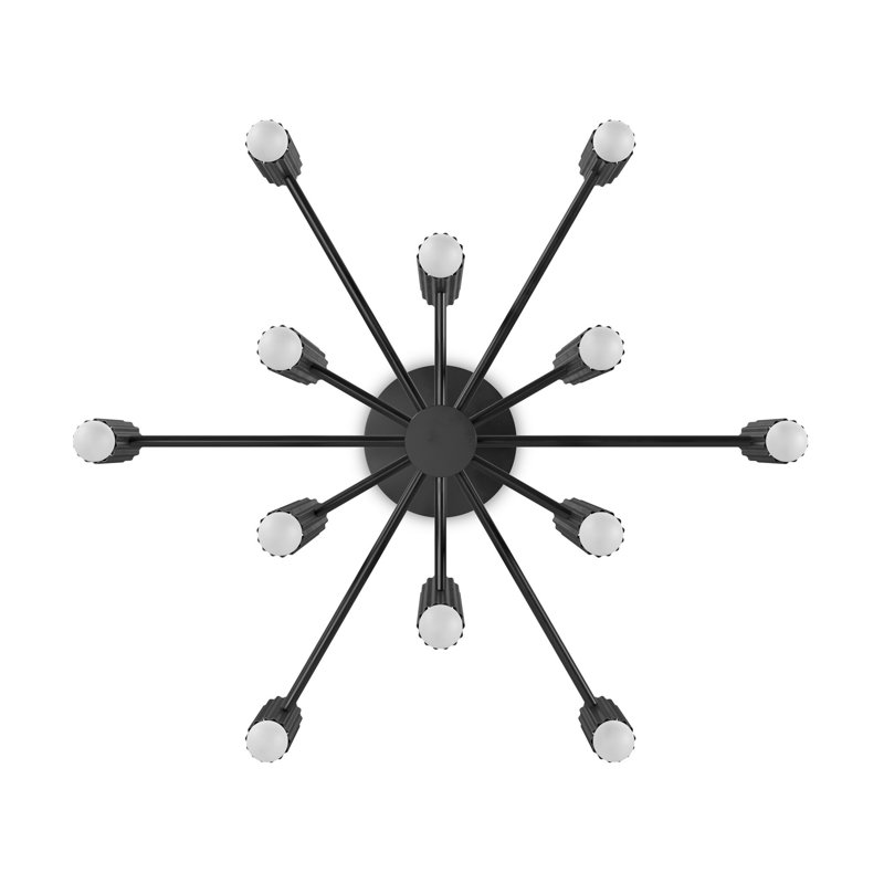 Vesta 24 - Light Chandelier, Black Gunmetal