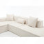 Canapé modulaire, ensemble de salon modulaire combiné, canapé minimaliste moderne, canapé à installation libre, canapé en bloc de tofu minimaliste italien, faisant face à gauche, tissu éponge