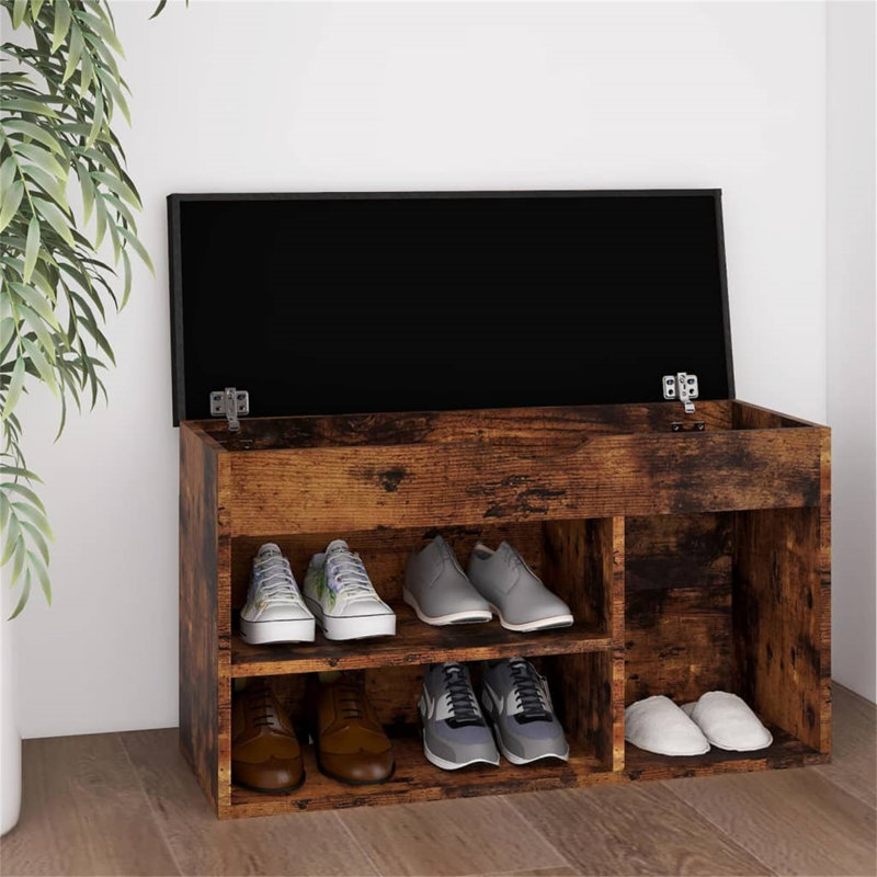 Annalese 5 Pair Shoe Storage Cabinet, Brown, white and pink