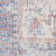Machine Washable Oriental Blue/Red Area Rug