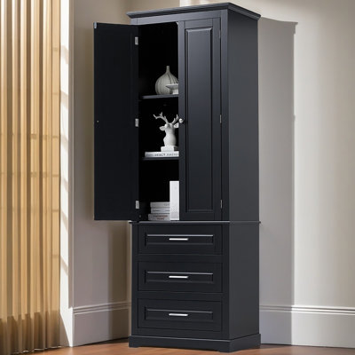 Grande armoire de rangement avec trois tiroirs pour la salle de bain / bureau