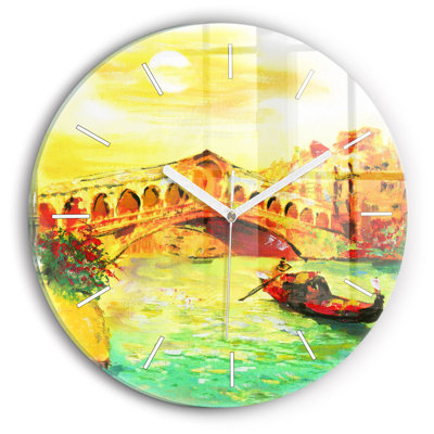 Glass Wall Clock