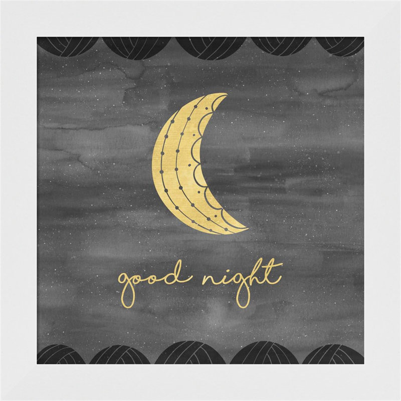 «Good Night Sleep Tight» par Noonday Design, art encadré (ensemble de 2)