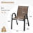 Stackable Patio Dining Chairs, Metal Textilene Modern Set For Balcony