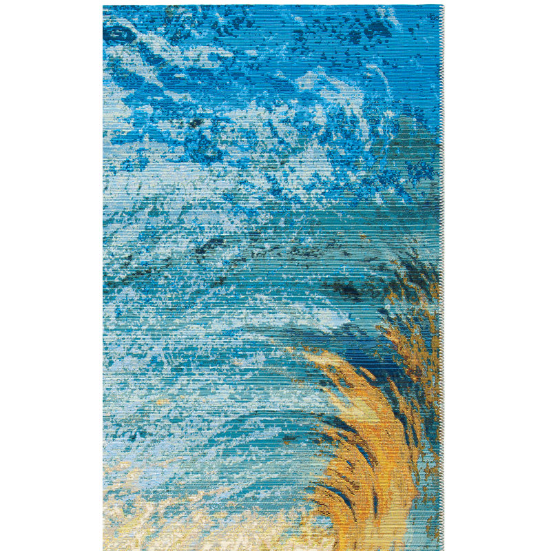 Keshbridge 500 Performance Abstract Indoor/Outdoor Area Rug, Rectangle 6'6" x 9'4"