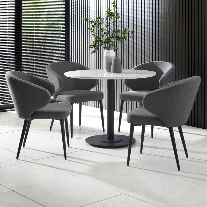 Luca Stone Top Metal Base Dining Table