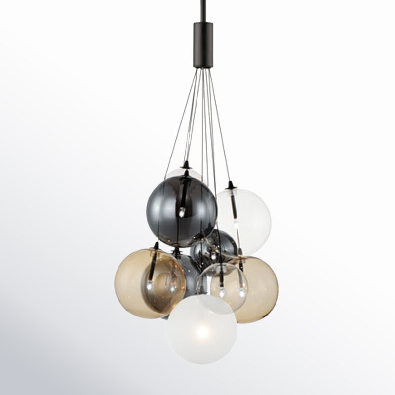 Celica 9 - Light Cluster Pendant, Black