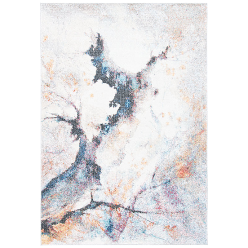 Anaston Performance Abstract Rug, Rectangle 5'3" x 7'7"