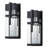 Black Outdoor Wall Lantern With Mirror Reflector And Clear Tempered Glass(2-pack)