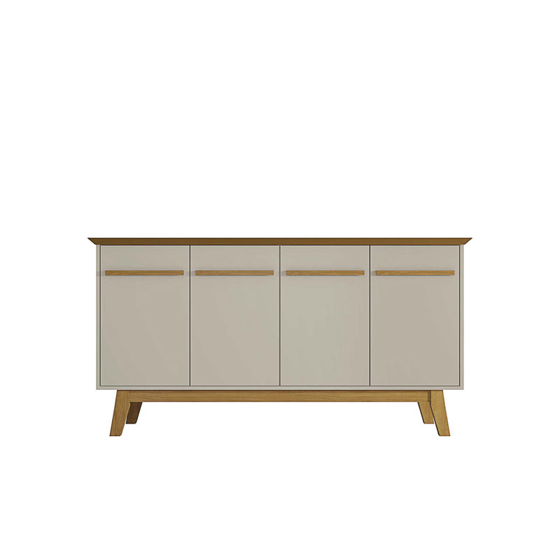 Buffet Yonkers de 63 po blanc cassé et naturel