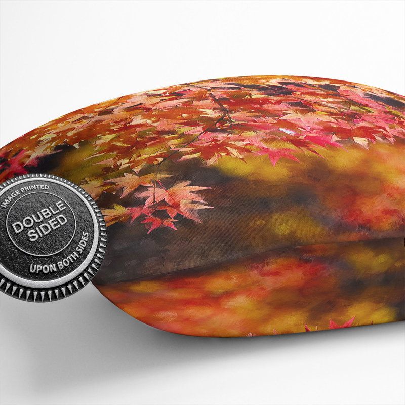 Maple Tree Vol.1 Painting Square Throw Cushion, 40cm H x 40cm W x 15cm D